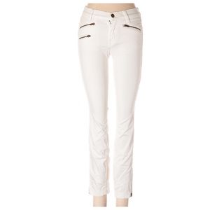 J. Crew White Pants with Zipper Details - size 24
